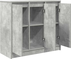 vidaXL Ντουλάπι Γκρι Σκυροδέματος 85x34x76 εκ. Επεξεργασμένο Ξύλο