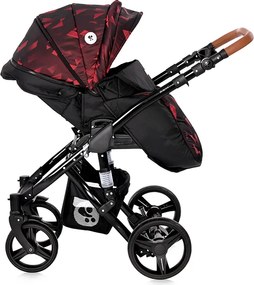 BABY STROLLER RIMINI + MAMA BAG RUBY RED &amp; BLACK