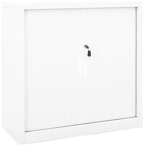 Ντουλάπι με Συρόμενη Πόρτα Λευκό 90 x 40 x 90 εκ. Ατσάλινο