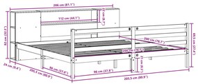 ΚΡΕΒΑΤΙ ΒΙΒΛΙΟΘΗΚΗ ΧΩΡΙΣ ΣΤΡΩΜΑ 200X200 ΕΚ ΜΑΣΙΦ ΞΥΛΟ ΠΕΥΚΟΥ 3321861