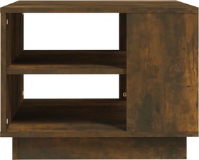 vidaXL Τραπεζάκι Σαλονιού Καπνιστή Δρυς 55x55x43 εκ. Επεξεργ. Ξύλο