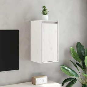 vidaXL Ντουλάπι Τοίχου Λευκό 30 x 30 x 60 εκ. από Μασίφ Ξύλο Πεύκου