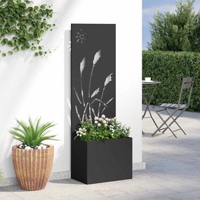 vidaXL Οθόνη Ιδιωτικότητας Κήπου Μαύρο 50 x 32 x 150 εκ