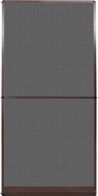 vidaXL Ανοιγόμενη Οθόνη Εντόμων Καφέ και Μαύρο 120 x 240 cm