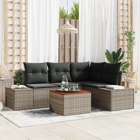 vidaXL Σετ Καναπέ Κήπου 5 pcs Γκρι 55 x 55 x 37 εκ