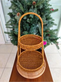 Stewehome Οργανωτής από πλαστικό Καφέ 46x24 cm