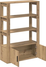 vidaXL Πλαϊνό γραφείο artisan δρυς 30 x 80 x 119.5 εκ