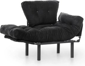 Πολυθρόνα Nitta - Χρώμα Μαύρο - 95x70x85εκ