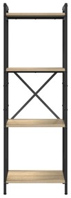 vidaXL Βιβλιοθήκη Sonoma Δρυς 40 x 30 x 118 εκ Επεξεργασμένο ξύλο