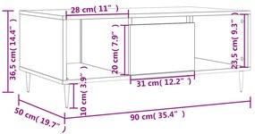 ΤΡΑΠΕΖΑΚΙ ΣΑΛΟΝΙΟΥ ΚΑΠΝΙΣΤΗ ΔΡΥΣ 90X50X36,5 ΕΚ. ΕΠΕΞΕΡΓ. ΞΥΛΟ 830585