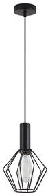 SE21-BL-4-GR1 ADEPT TUBE Black Pendant Black Metal Grid+