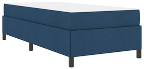 vidaXL Κρεβάτι με ελατήρια Μπλε, Μαύρο 100 x 200 cm