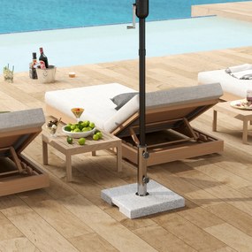 Βάση ομπρέλας από γρανίτη 21kg βάση ομπρέλας, τετράγωνη βάση ομπρέλας, βάρος ομπρέλας για ομπρέλα 32/38/48mm