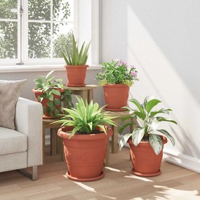 vidaXL Γλάστρες φυτών 6 pcs Κεραμιδί Ø 39 x 32 εκ Πλαστικό