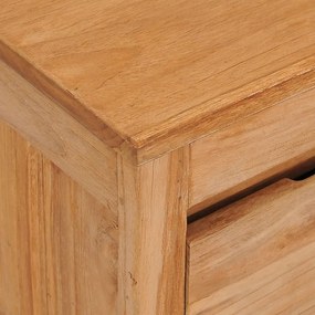 Έπιπλο Τηλεόρασης 100 x 30 x 35 εκ. από Μασίφ Ξύλο Teak - Καφέ