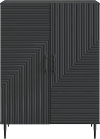 vidaXL Πλαϊνό γραφείο Μαύρο 66 x 34,5 x 89,5 εκ Επεξεργασμένο Ξύλο