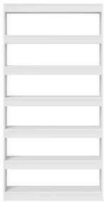 vidaXL Βιβλιοθήκη Λευκό 100 x 30 x 198 εκ. Επεξεργασμένο ξύλο