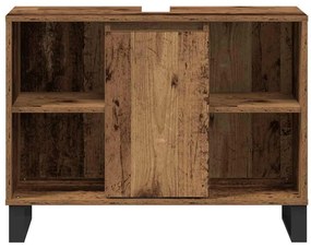 vidaXL Ντουλάπι Μπάνιου Παλαιό ξύλο 80 x 33 x 60 εκ Επεξεργασμένο ξύλο