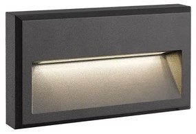 Απλίκα Φωτιστικό Τοίχου LED 6W IP65 3000K Σκούρο Γκρι E347 Zambelis-E347-Ανθρακί E347