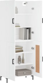 vidaXL Ντουλάπι Λευκό 69,5x34x180 εκ. από Επεξεργασμένο Ξύλο