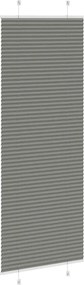 vidaXL Πλισέ περσίδα Ανθρακί 75x200 cm Πλάτος υφάσματος 74,4 cm