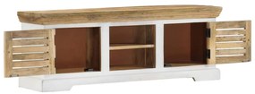 vidaXL Έπιπλο Τηλεόρασης 110 x 30 x 40 εκ. από Μασίφ Ξύλο Μάνγκο