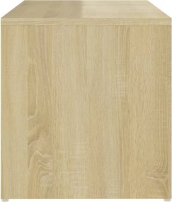 vidaXL Τραπεζάκι Βοηθητικό Sonoma Δρυς 59 x 36 x 38 εκ. από Επεξ. Ξύλο