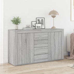 vidaXL Πλαϊνό γραφείο Γκρι sonoma 120 x 36 x 69 εκ Επεξεργασμένο ξύλο