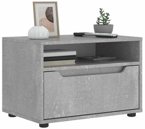 vidaXL ντουλάπι τηλεόρασης VISNES Γκρι μπετόν 60x40x38 cm