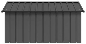 vidaXL Σπιτάκι Σκύλου Ανθρακί 116,5x153x81,5 εκ. Γαλβανισμένο Ατσάλι