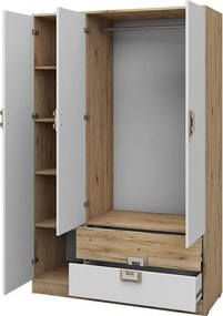 Ντουλάπα Nico τρίφυλλη - 120.00Χ50.00Χ190.00cm