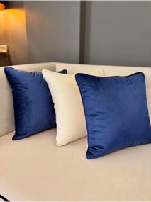 Stewehome Μαξιλαροθήκη διακοσμητική από βελούδο με βιολέτα 43x43 cm