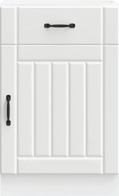 vidaXL ντουλάπι βάσης κουζίνας Lucca Λευκό κατασκευασμένο ξύλο