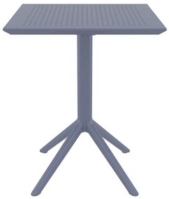Τραπέζι Πτυσσόμενο Sky 60Χ60X74Εκ. Dark Grey