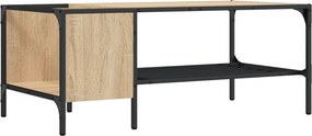 vidaXL Τραπεζάκι Σαλονιού με Ράφι Sonoma Δρυς 100x51x40 εκ. Επεξ. Ξύλο