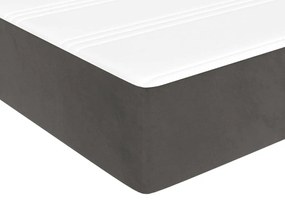 vidaXL Στρώμα με Pocket Springs Σκούρο Γκρι 100x220x20 εκ. Βελούδινο