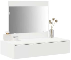 vidaXL Τραπέζι περιποίησης Λευκό 83 x 40 x 70 εκ Επεξεργασμένο ξύλο