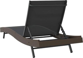 vidaXL Ξαπλώστρα 197 x 70 x 82 εκ. συνθετικό ρατάν