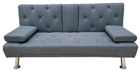 REST GREY ΥΦΑΣΜΑ ΚΑΝΑΠΕΣ-ΚΡΕΒΑΤΙ 168X88εκ.