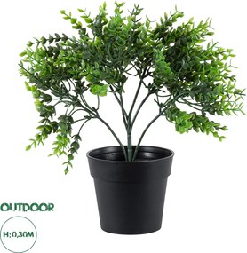 GloboStar® Artificial Garden EUCALYPTUS 20392 Τεχνητό Διακοσμητικό Φυτό Ευκάλυπτος Υ30cm