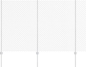 vidaXL Τεντώτο με στήριγμα Ασημί