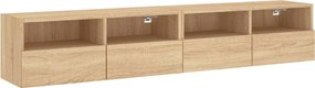 vidaXL Έπιπλα Τοίχου Τηλ. 2 τεμ. Sonoma Δρυς 80x30x30 εκ. Επεξ. Ξύλο
