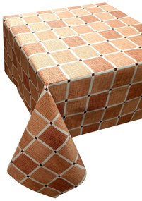 Τραπεζομάντηλο Polycotton 140x180εκ. Καρώ Design-2 Beige Komvos Home 7001754-4
