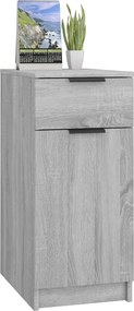 vidaXL Ντουλάπι Γραφείου Γκρι sonoma 33,5x50x75 εκ. Επεξεργ. Ξύλο