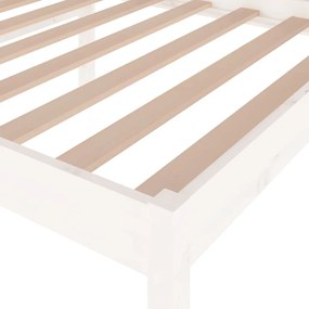 Κρεβάτι Ηλικιωμένων Λευκό 75x190 εκ Μασίφ Πεύκο Small Single - Λευκό