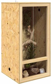 vidaXL Terrarium Καφέ 50 x 50 x 100 cm OSB