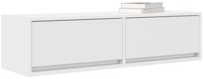 vidaXL Ντουλάπι Τηλεόρασης Λευκό 100x31x25,5 εκ Επεξεργασμένο Ξύλο