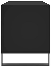 vidaXL Έπιπλο Δίσκων Μαύρο 100 x 38 x 48 εκ. από Επεξεργασμένο Ξύλο