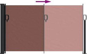 vidaXL Σκίαστρο Πλαϊνό Συρόμενο Καφέ 120 x 600 εκ.