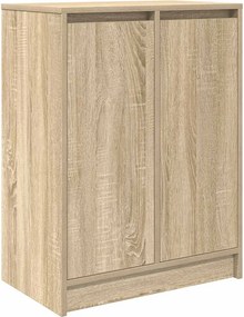 vidaXL Παπουτσοθήκη Sonoma Δρυς 57x34x76 εκ. από Επεξεργασμένο Ξύλο